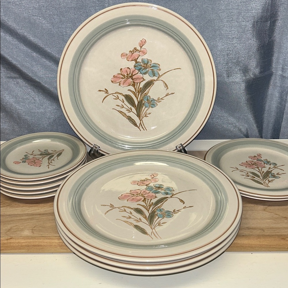 🔥🔥Vintage Stoneware Country Morn Collection 'Forest Hills" Dinnerware